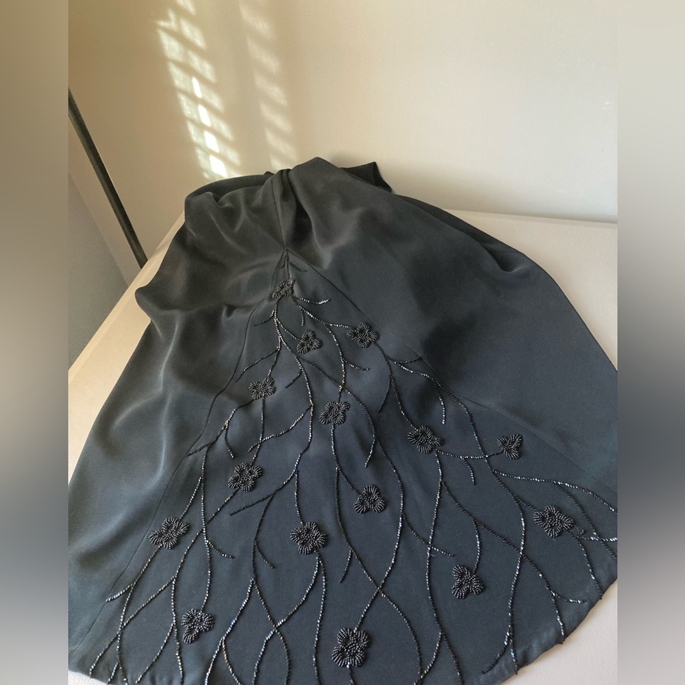 Jovani New York Black Gown With Sequins Back Plea… - image 5